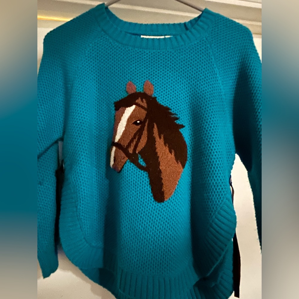 Girls horse sweater